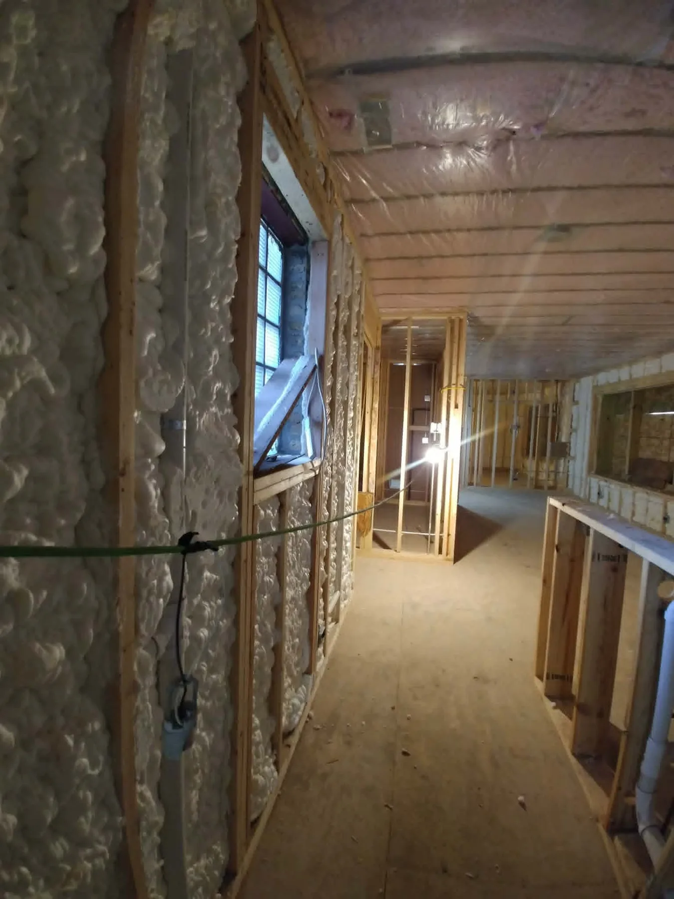 Insulation in progress